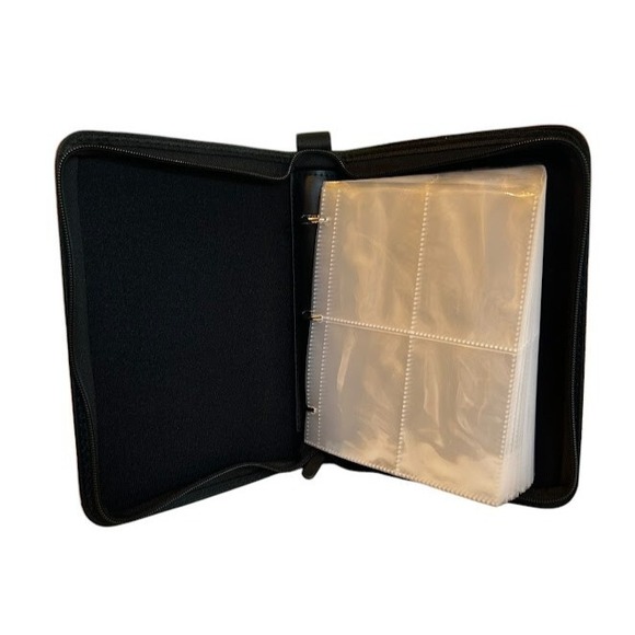 Trading Card Binder Zipper 400 Pockets Card Holder With 50 Removable Sleeves - Picture 4 of 6